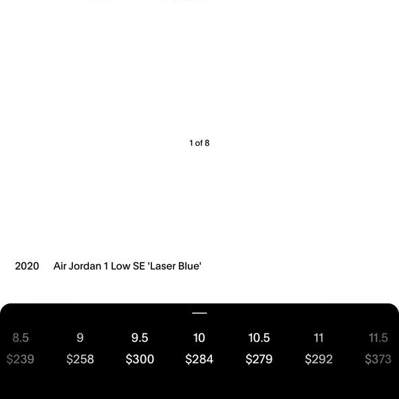 Air Jordan 1 low SE laser blue - Picture 3 of 3